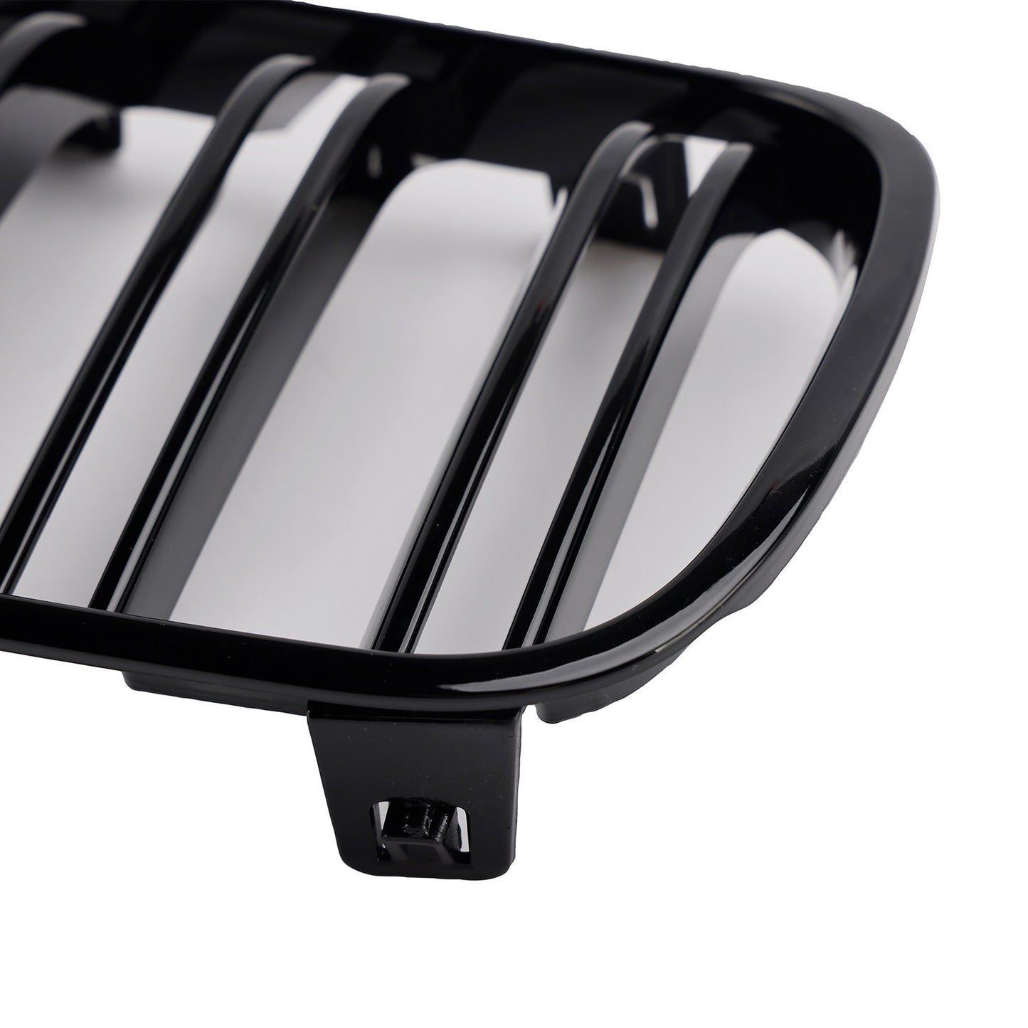 2PCS Gloss Black Front Bumper Grille Grill Fit BMW X3 E83 2007-2010 LCI