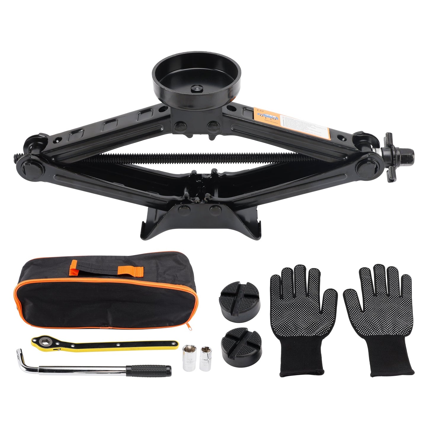 Car Jack 2.5 T/2500 kg Universal Scissor Jack Wheel Brace Wrench For SUV MPV