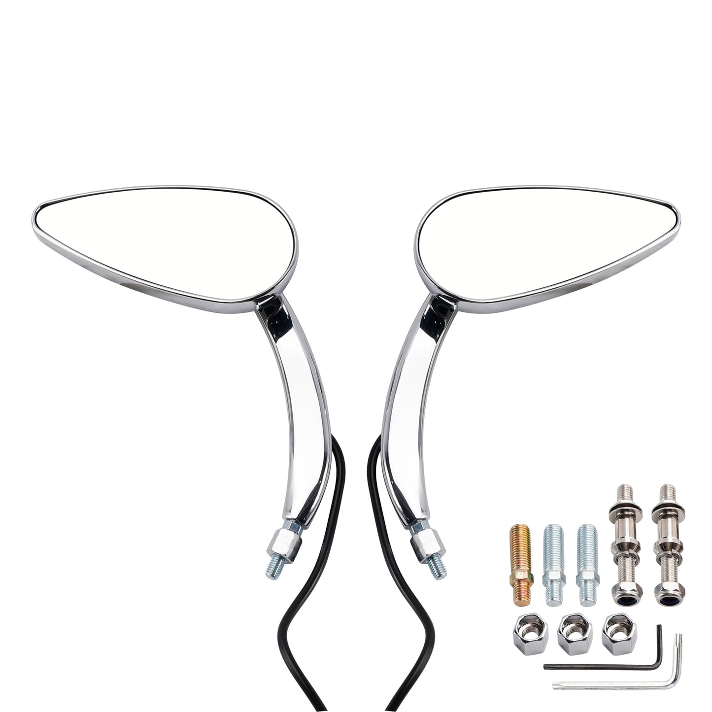 1990-2021 Electra Street Road Glide Chrome Custom LED Turn Signal Mirrors