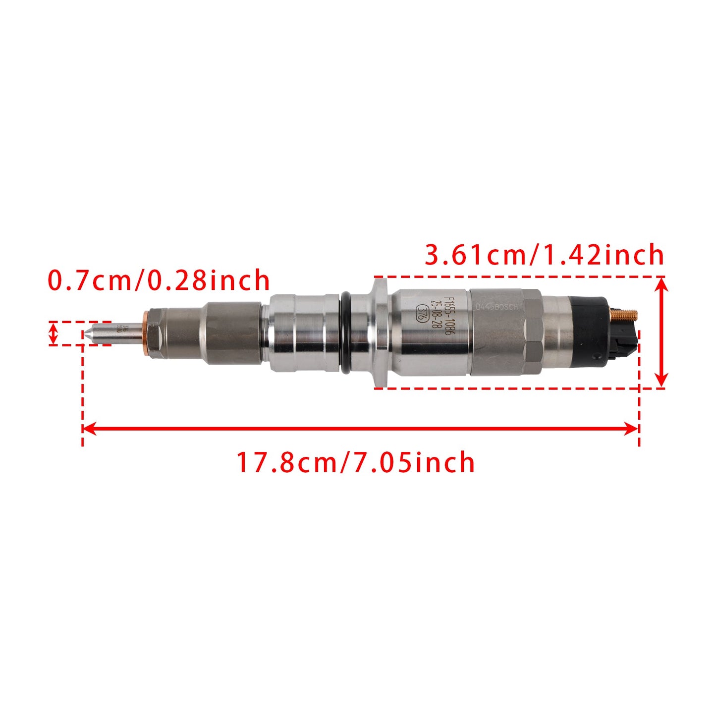 6Pcs Fuel Injector For Komatsu PC200-8 Cummins Engine QSB6.7 0445120231 5263262