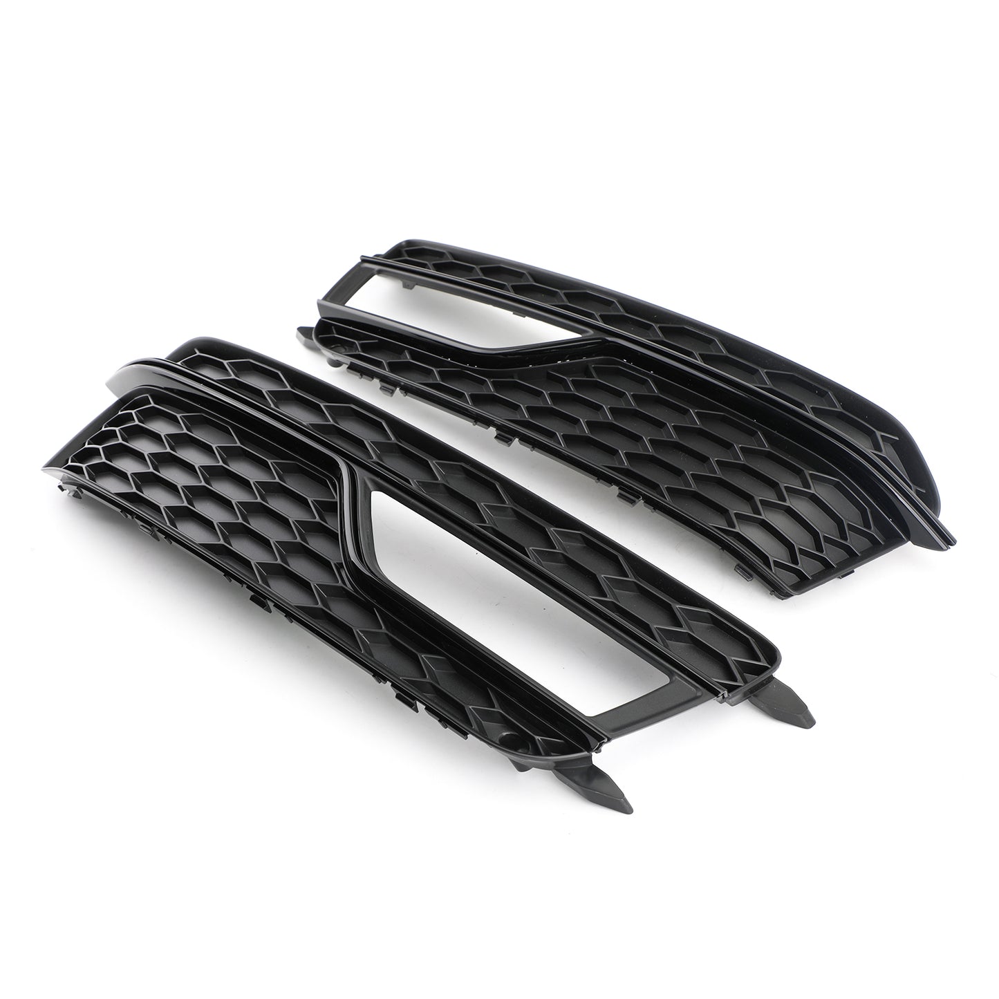2013-2016 AUDI A5 S-Line/S5 Pair Front Fog Lamp Black Trim Car Grill