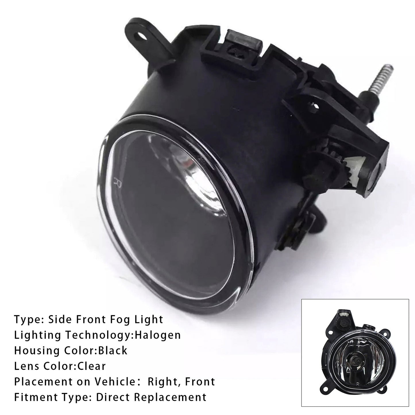 1 Pcs Front Bumper Right Fog Light For Mini Cooper One R50 R52 R53 63176925050