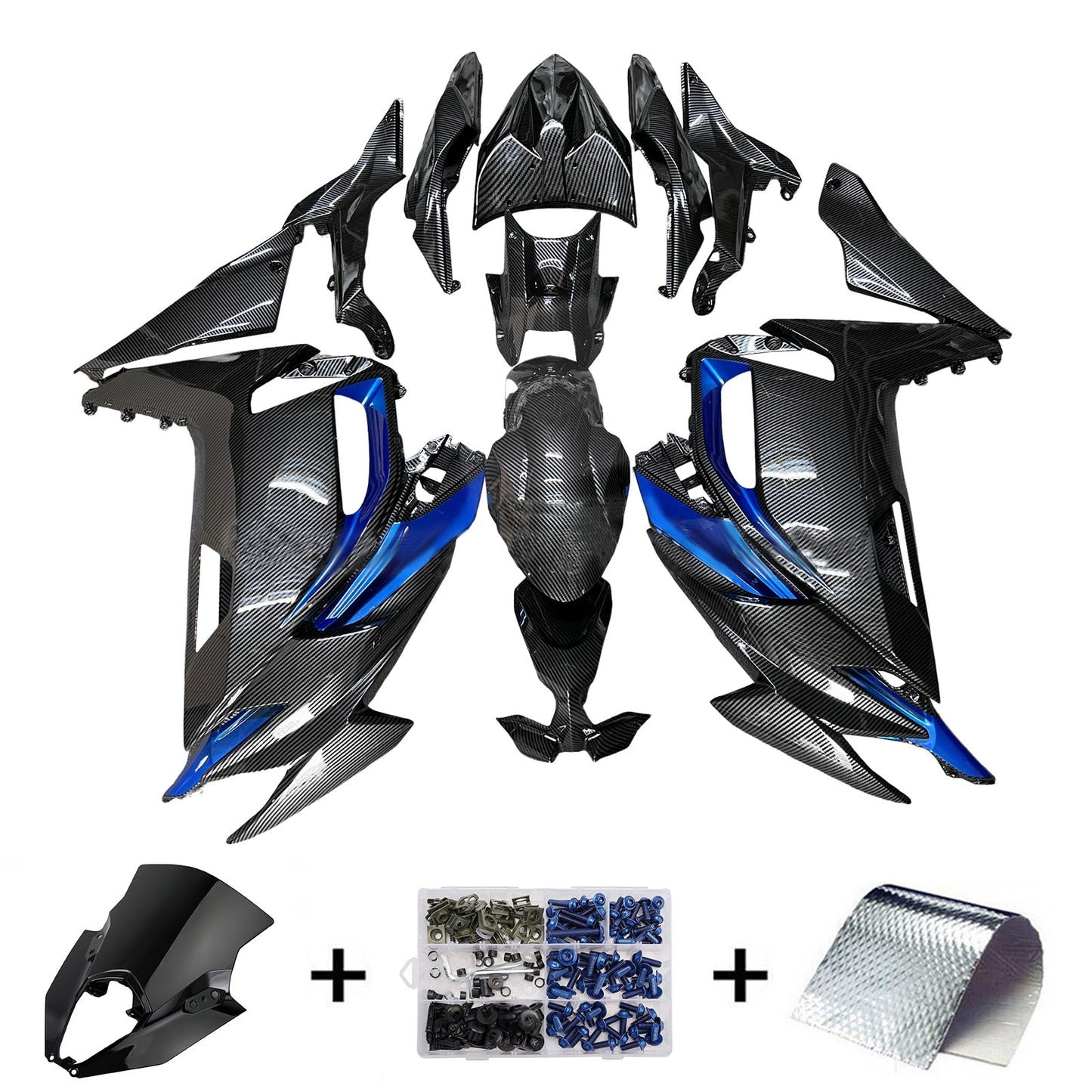 Injection Fairing Kit Bodywork ABS fit For Kawasaki ER-6F Ninja650 2020-2025