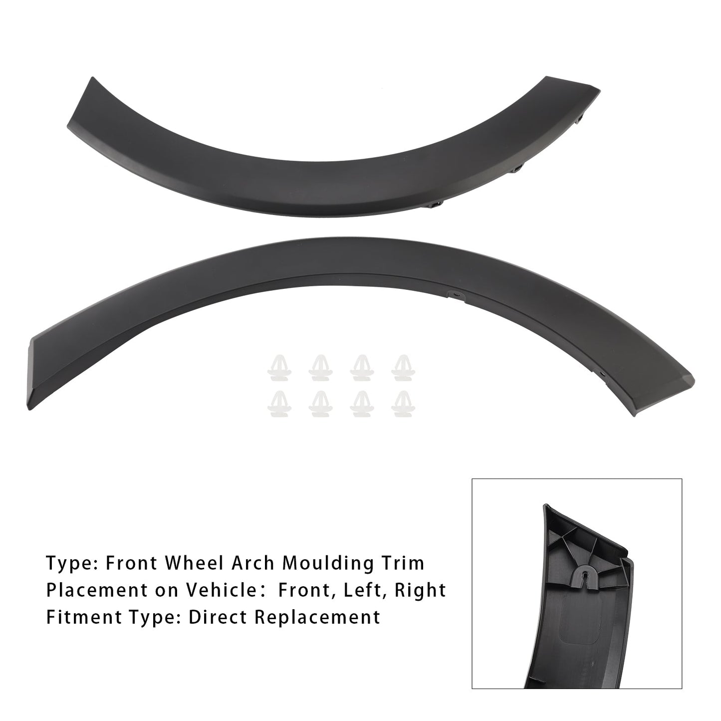 2014-2022 Ford Transit Mk8 2pcs Front Wheel Arch Moulding Trim Right & Left 1885950