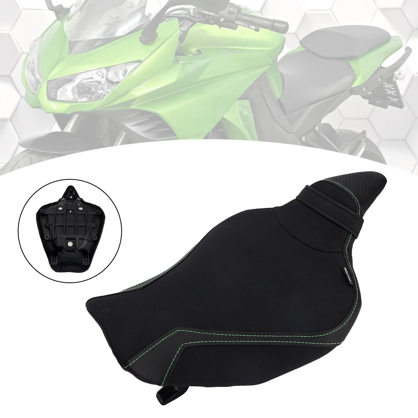 2014-2025 For Kawasaki Z1000 2024 For Kawasaki Z1000 Front Driver Raider Seat Pillion Saddle Green2 Red