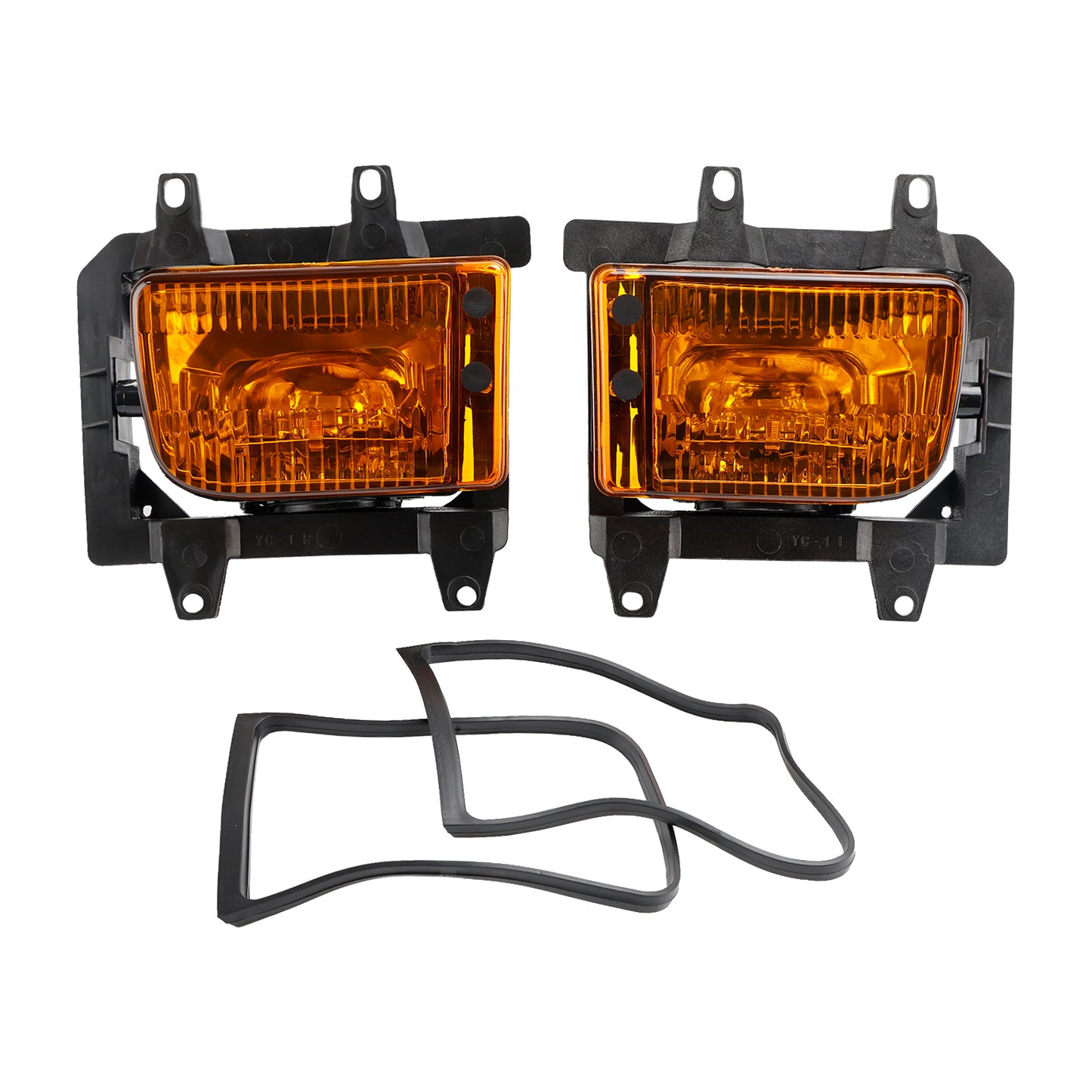 Front Bumper Fog Lights Plastic Lens Kit For 85-93 BMW E30 3-Series Sedan Generic