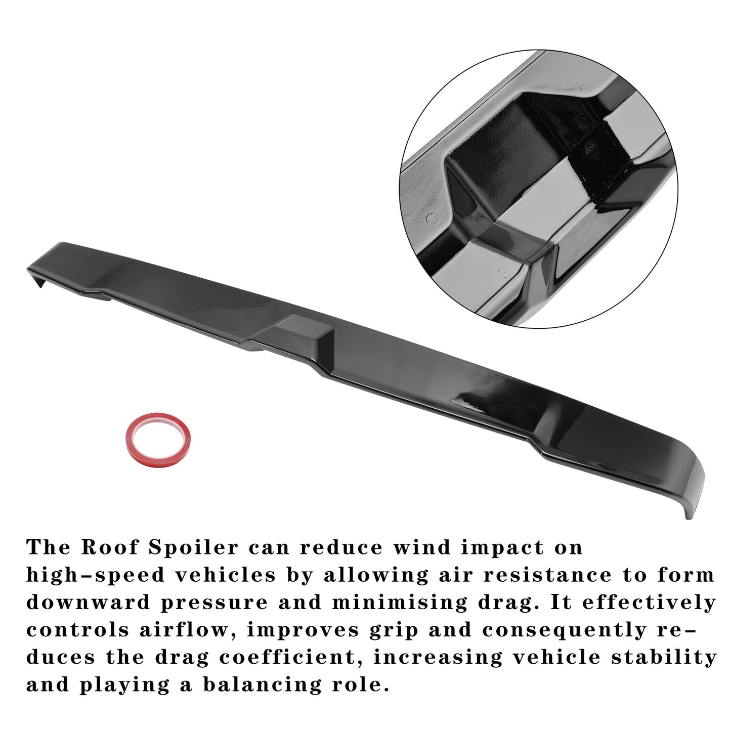 2023-2024 Chery Jetour Traveler T2 Gloss Black Rear Boot Spoiler Roof