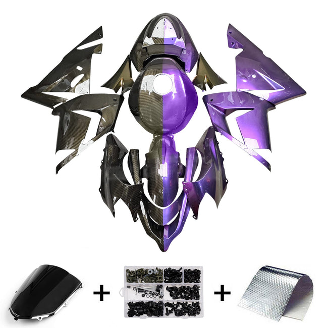 Injection Fairing Kit Bodywork Plastic ABS fit For Kawasaki ZX10R 2004-2005