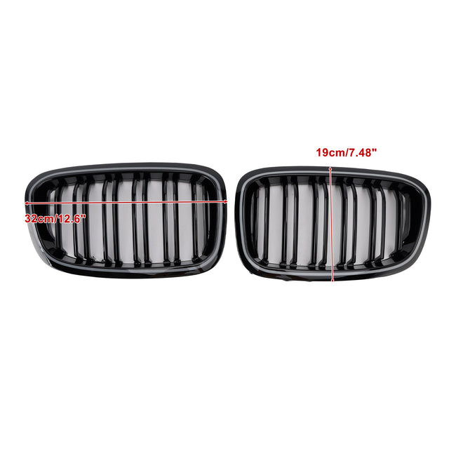 2012-2014 BMW 1 Series F20 F21 2PCS Front Bumper Kidney Grille Grill 551137239021