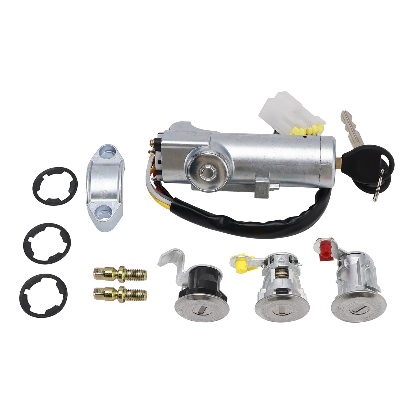 Ignition Barrel Door Lock Kit w/ 2 Keys K9810-2S806 For Nissan Navara D22 1997-2006