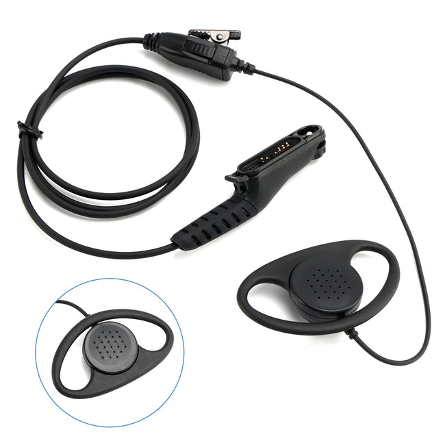 D Type Large Earhook Headset R7-018-D For R7 R7A MXP600 ION APXN70 APXN50 APXN30