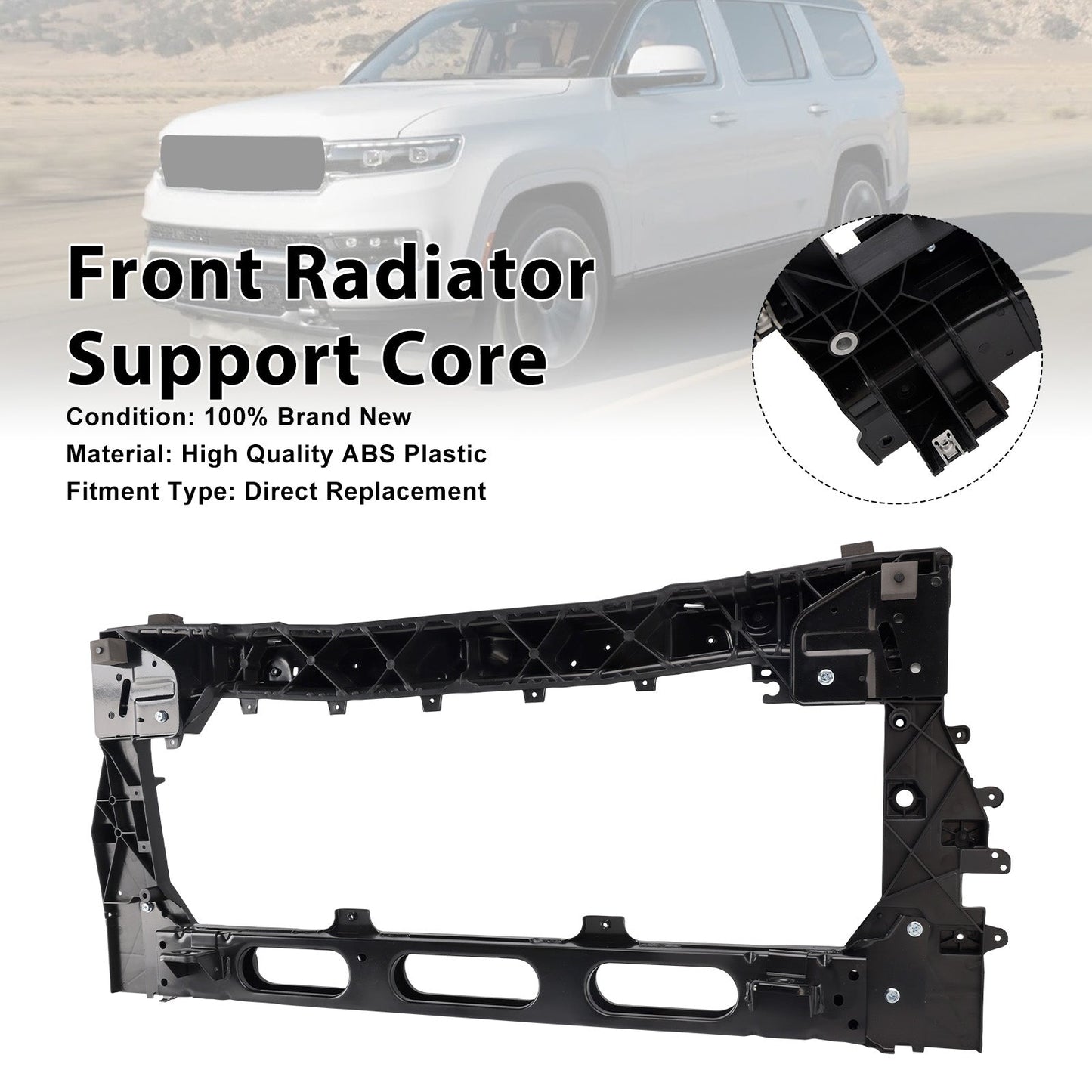 2025 For Jeep Wagoneer (submodel: Overland, Series II Overland) Front Radiator Support Core 68563708AA