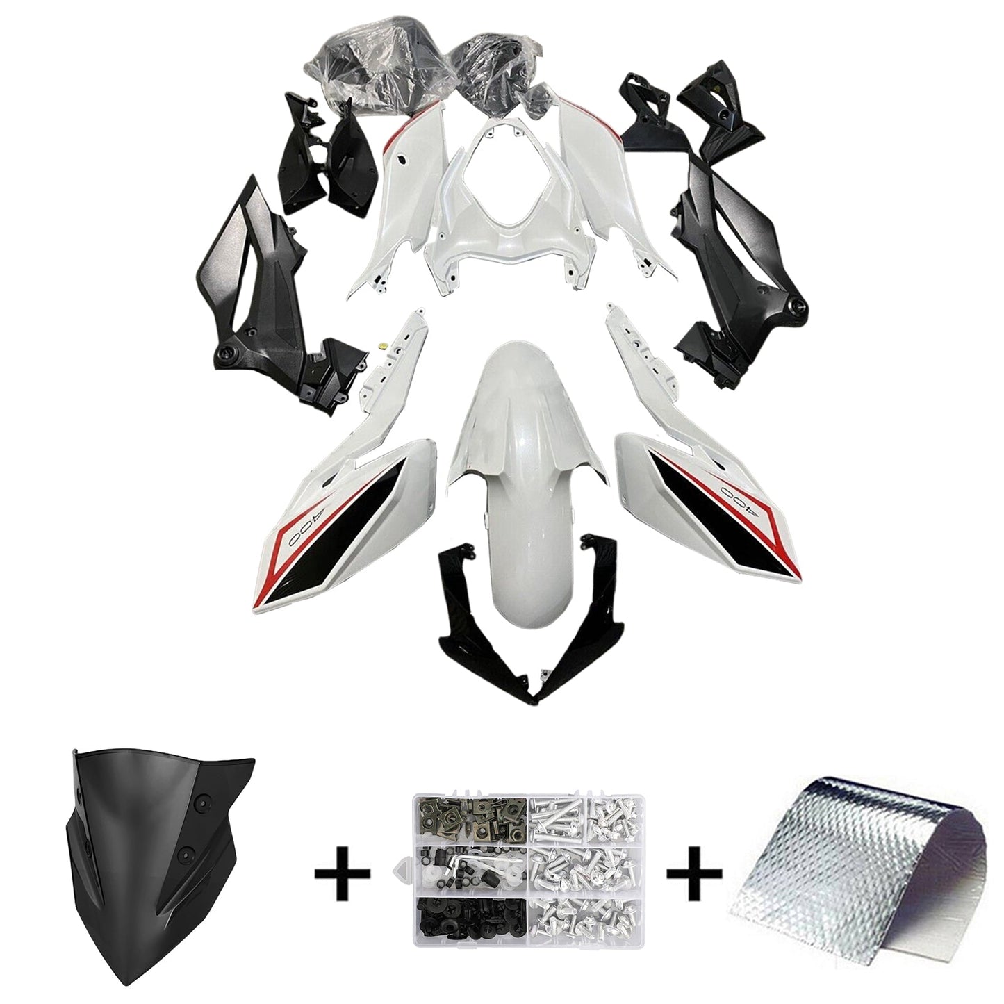2018-2024 Kawasaki Z400 Injection Fairing Kit Bodywork Plastic ABS