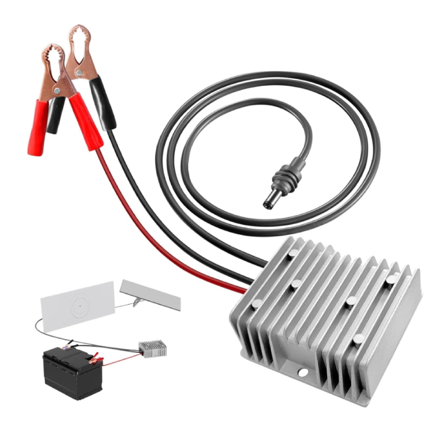 Mini Step Up Power Converter DC Power Cable 12V/24V to 57V 4.5A 256W