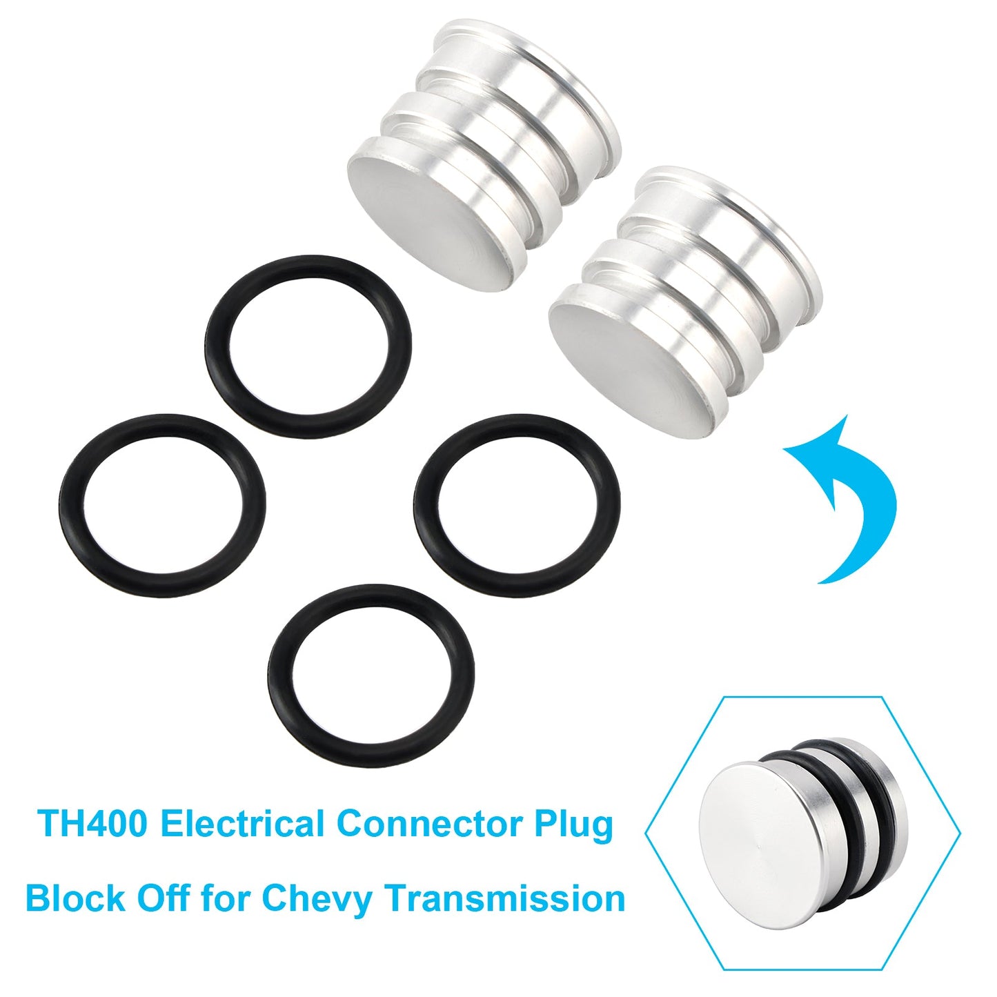 TH400 Electrical Connector Plug Block Off for Chevy Transmission SBC 305 327 551909