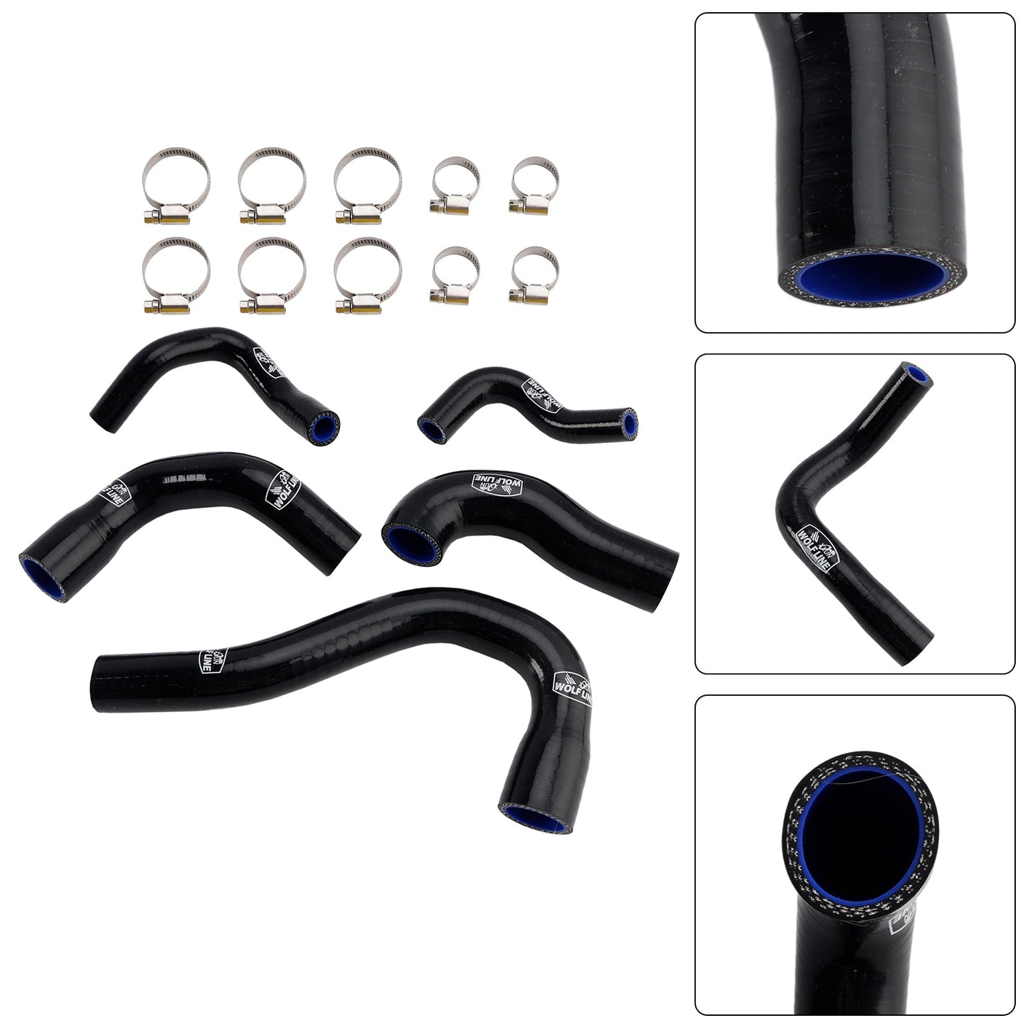 Yamaha MT-09 XSR900 Tracer 9/GT all years Silicone Radiator coolant Hose