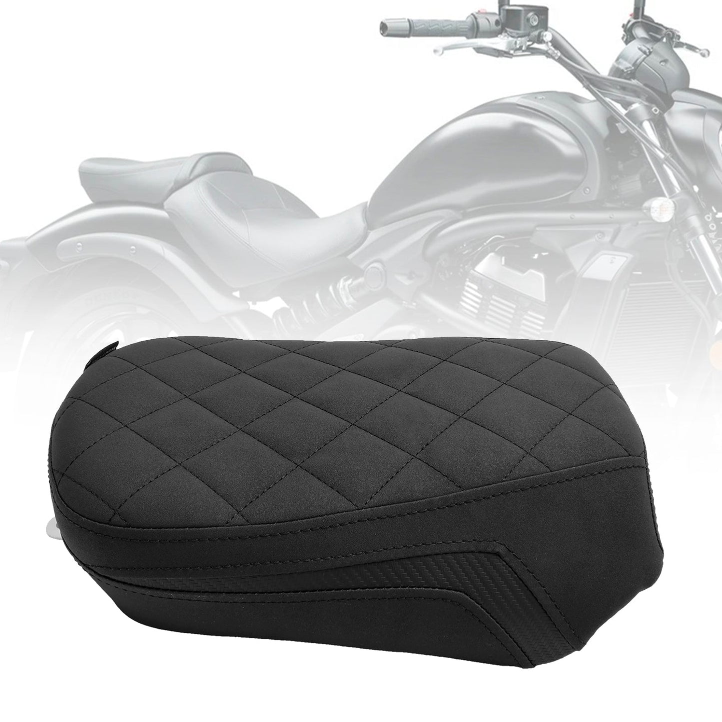 2015-2023 Kawasaki Vulcan S En650 Rear Passenger Seat Pillion Saddle Flat green