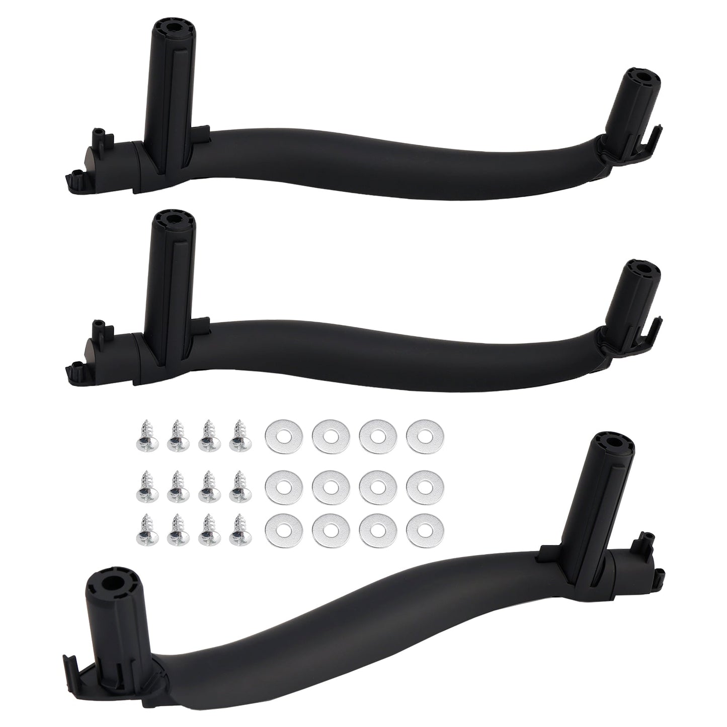 LHD 3PC Interior Door Handle Pull Cover For BMW X5 F15 X6 F16 2014-2018