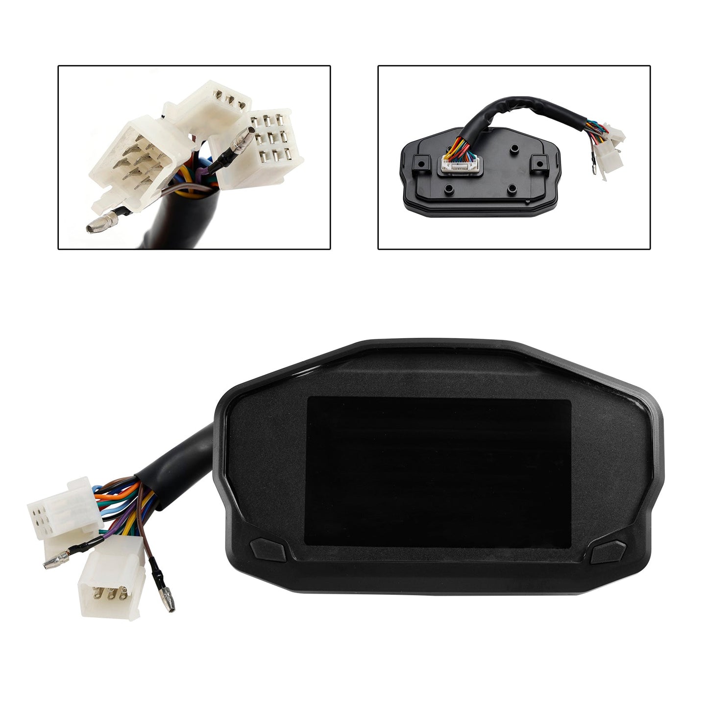 Backlight Lcd Rpm Digital Display Odometer Speedometer Universal For Motorcycle