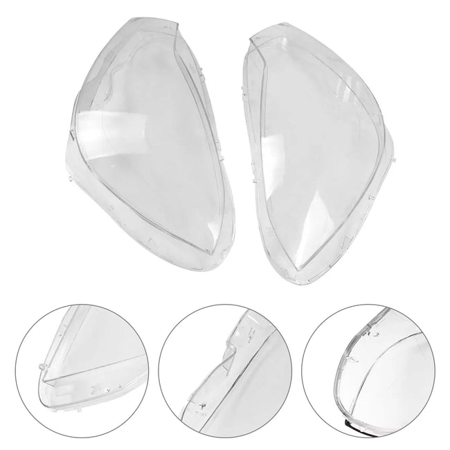 2011-2015 Mercedes Benz C W204 2PCS Front Headlight Lens Cover LampShade