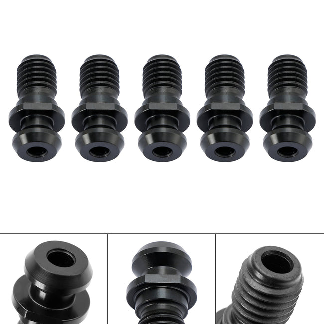5 Pcs CAT40 45° 0.740" Pull Stud Retention Knob Fits Mazak Fadal CNC Black