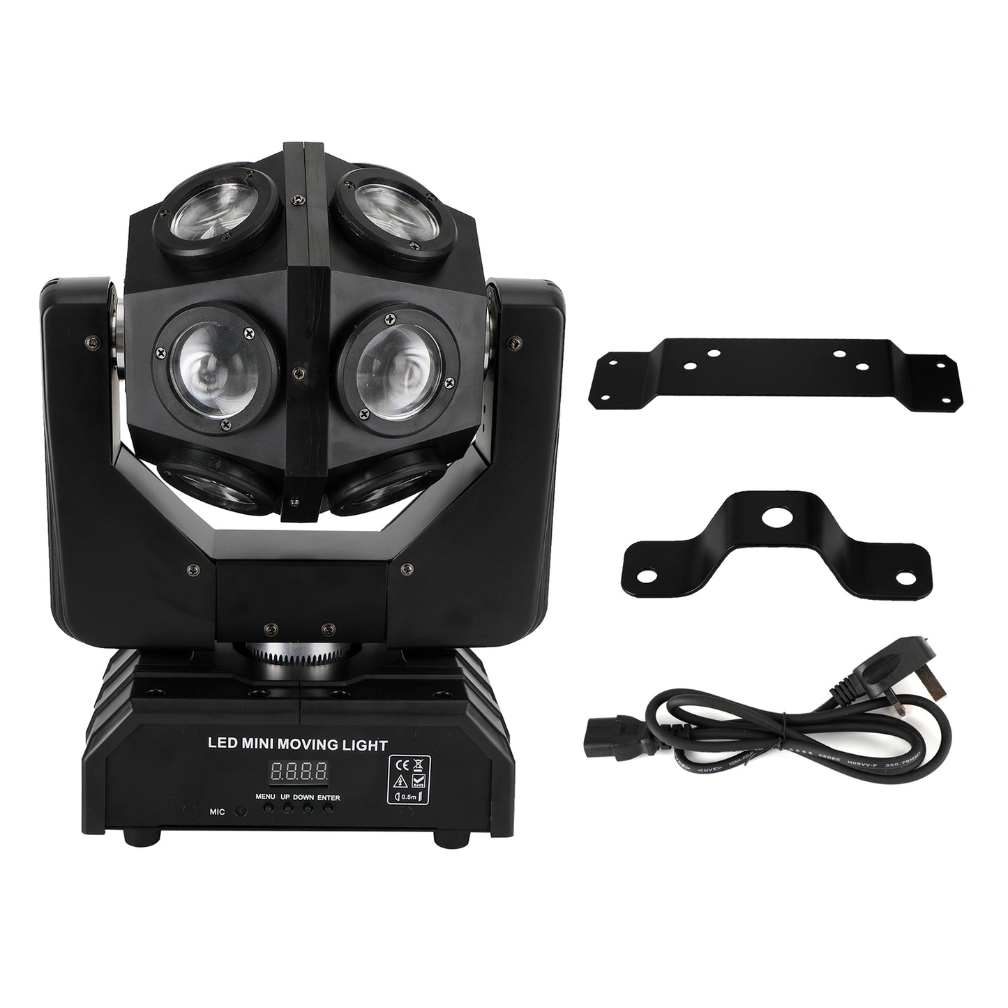 200W Moving Head 12 LED Rotating Beam Stage Light RGBW DJ Disco Party DMX UK
