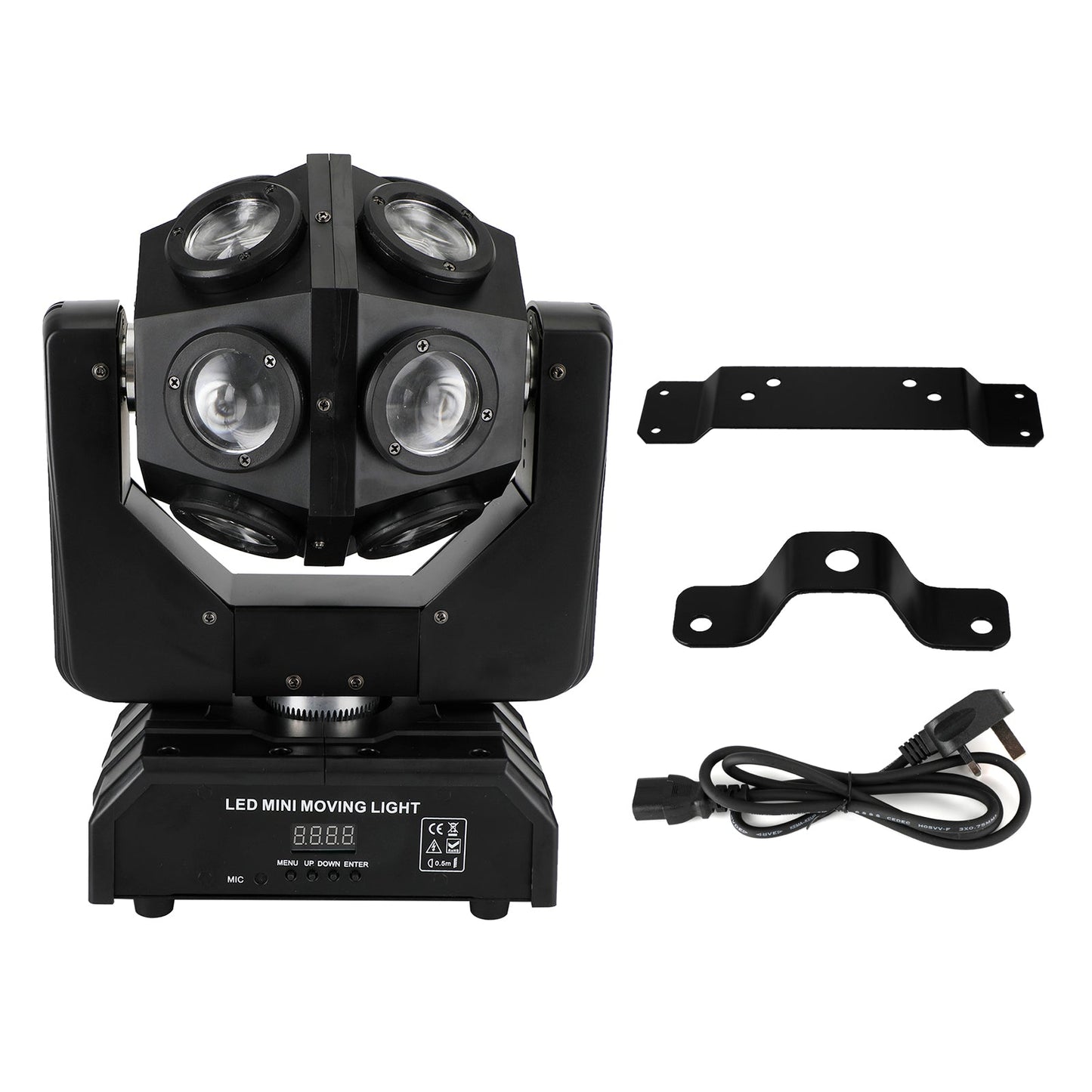 200W Moving Head 12 LED Rotating Beam LED Stage Lights RGBW DJ Disco Party DMX UK
