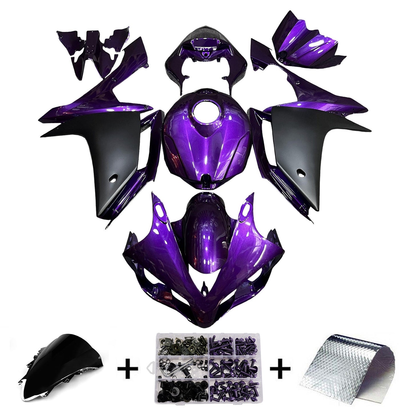 Injection Fairing Kit Bodywork Plastic ABS For Yamaha YZFR1 YZF-R1 2007-2008