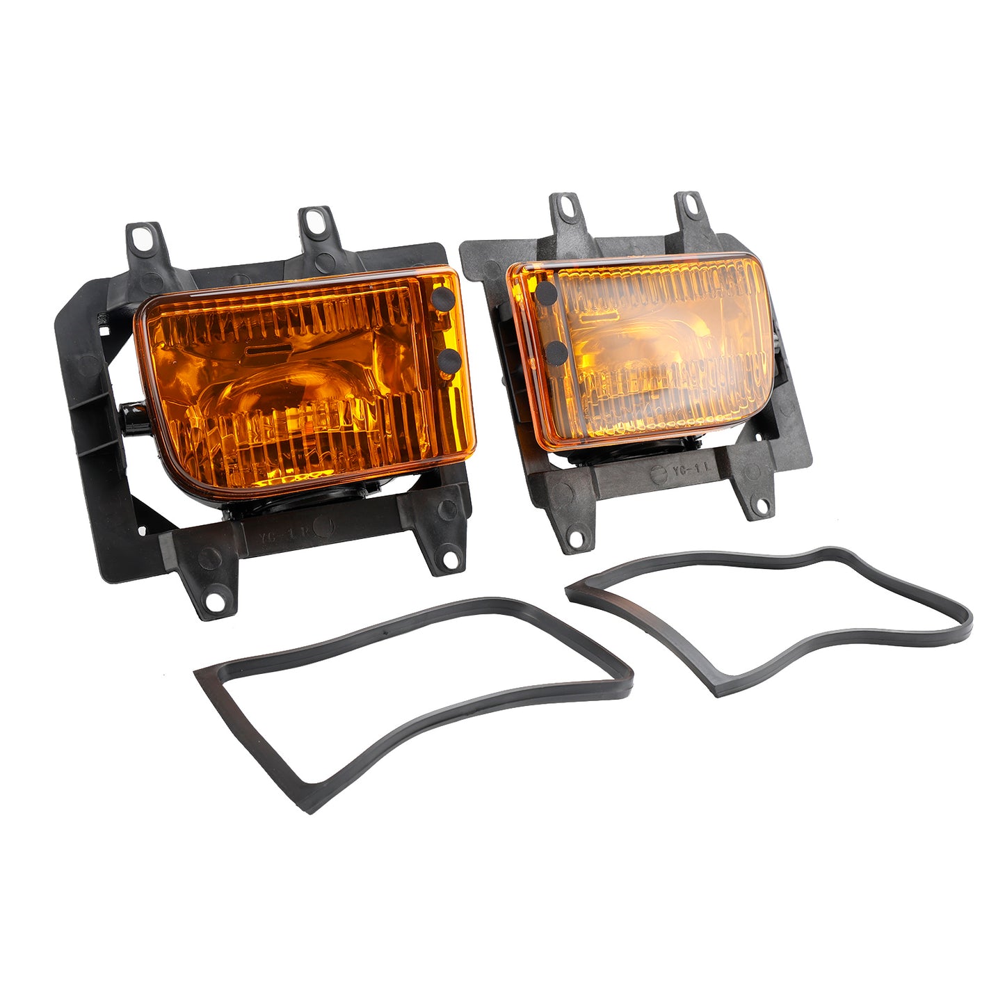 Front Bumper Fog Lights Plastic Lens Kit For 85-93 BMW E30 3-Series Sedan Generic