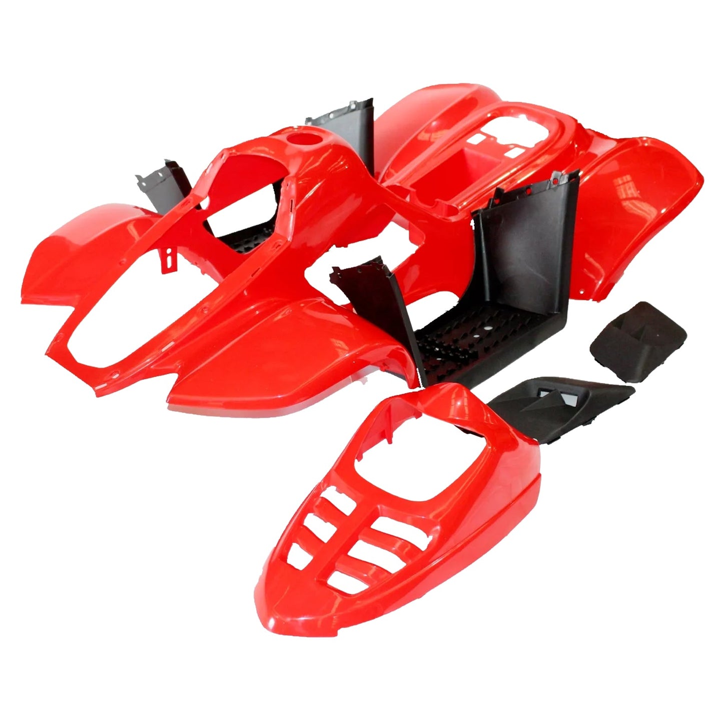 Plastics Fairing Fenders Kit For 50cc 70cc 110cc Dinosaur Quad Dirt Bike ATV Red