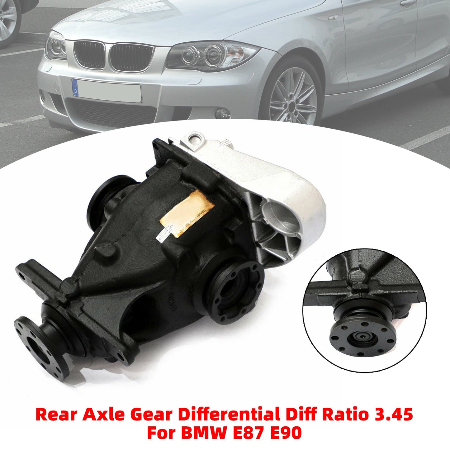 Rear Axle Gear Differential Diff Ratio 3.45 For BMW E87 E90 33107524322 7524322