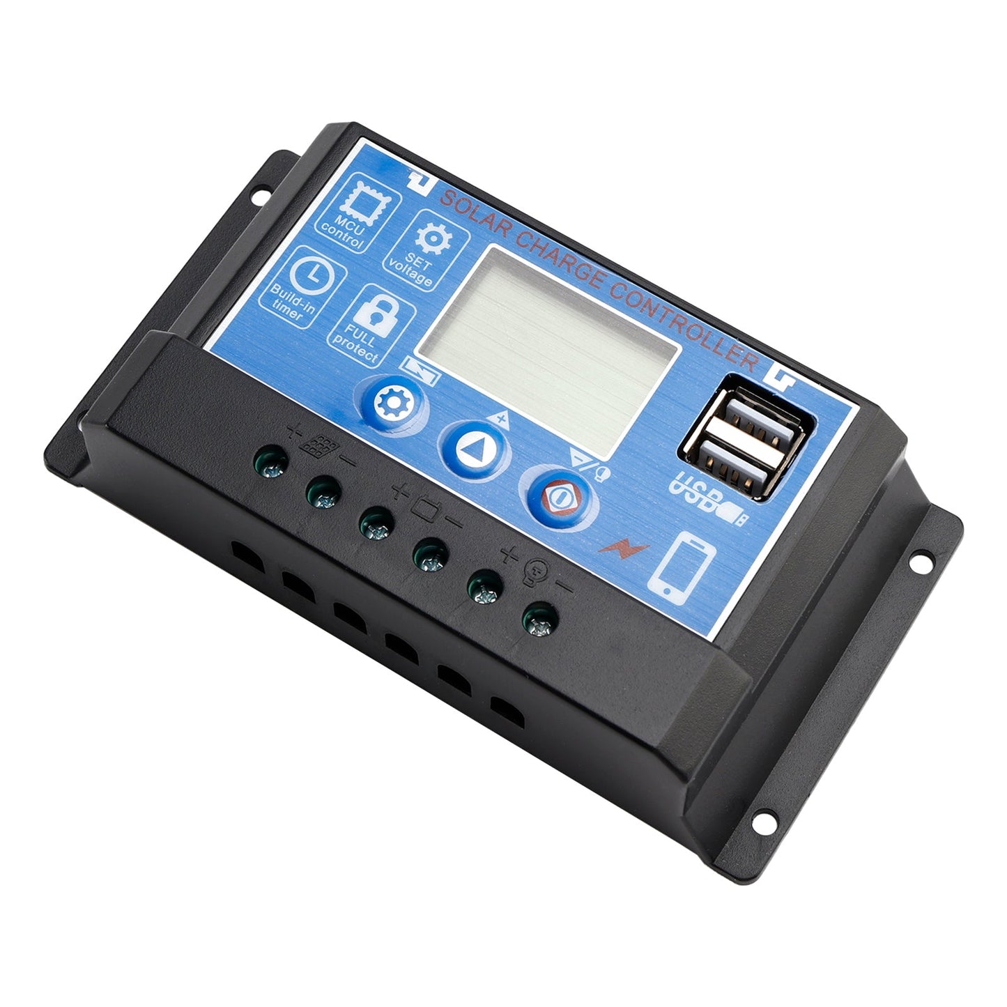 12V-60V PWM Solar Controller Display Current Solar Street Light Control 0V Start