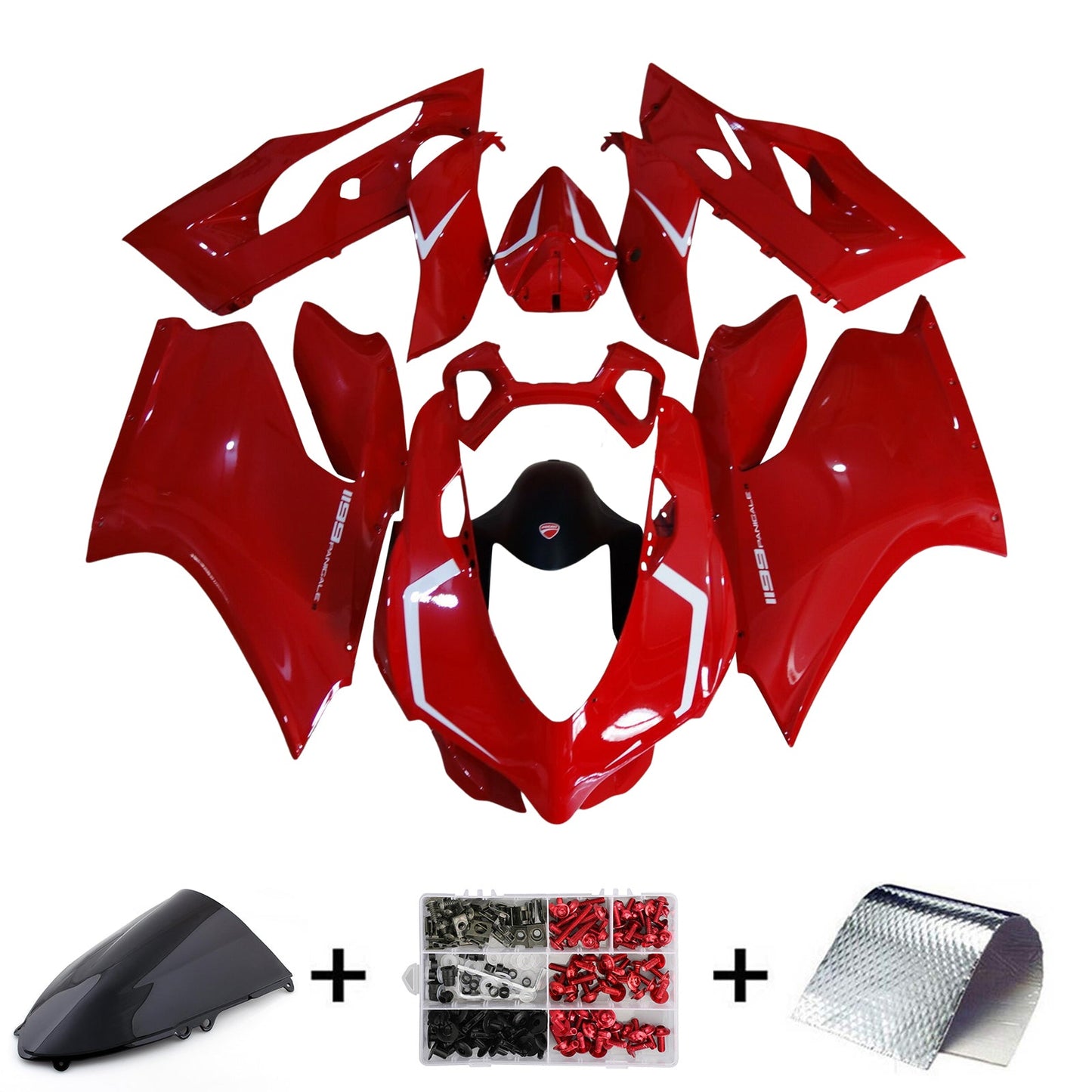 2012-2015 Ducati 1199 Injection Fairing Kit Bodywork Plastic ABS