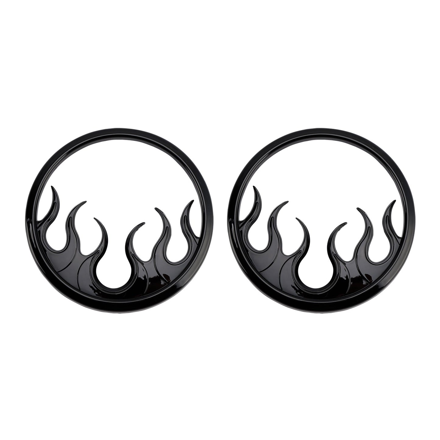 Flame Speaker Grills Accent Trim Cover For Touring Electra Glide Ultra Classic