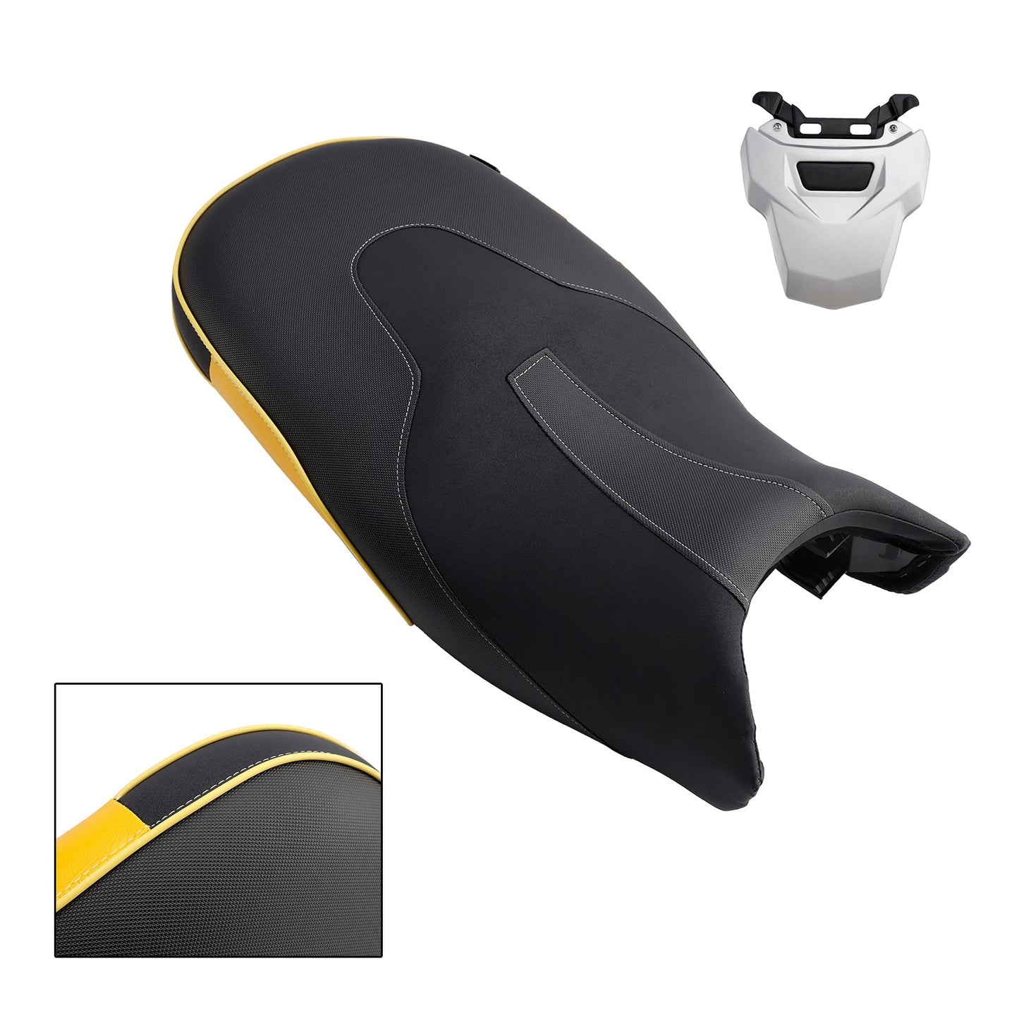 Replace Front Rear Driver Passenger Seat Yellow For Bmw R1200Gs 13-18 R1250Gs
