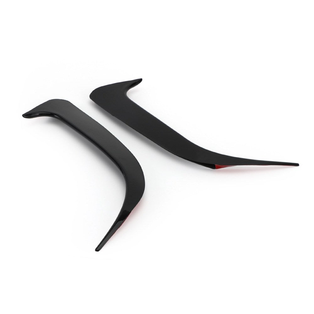 Areyourshop Black Rear Bumper Spoiler Air Vent Cover Fit Mercedes W117 CLA Class 2014-2018