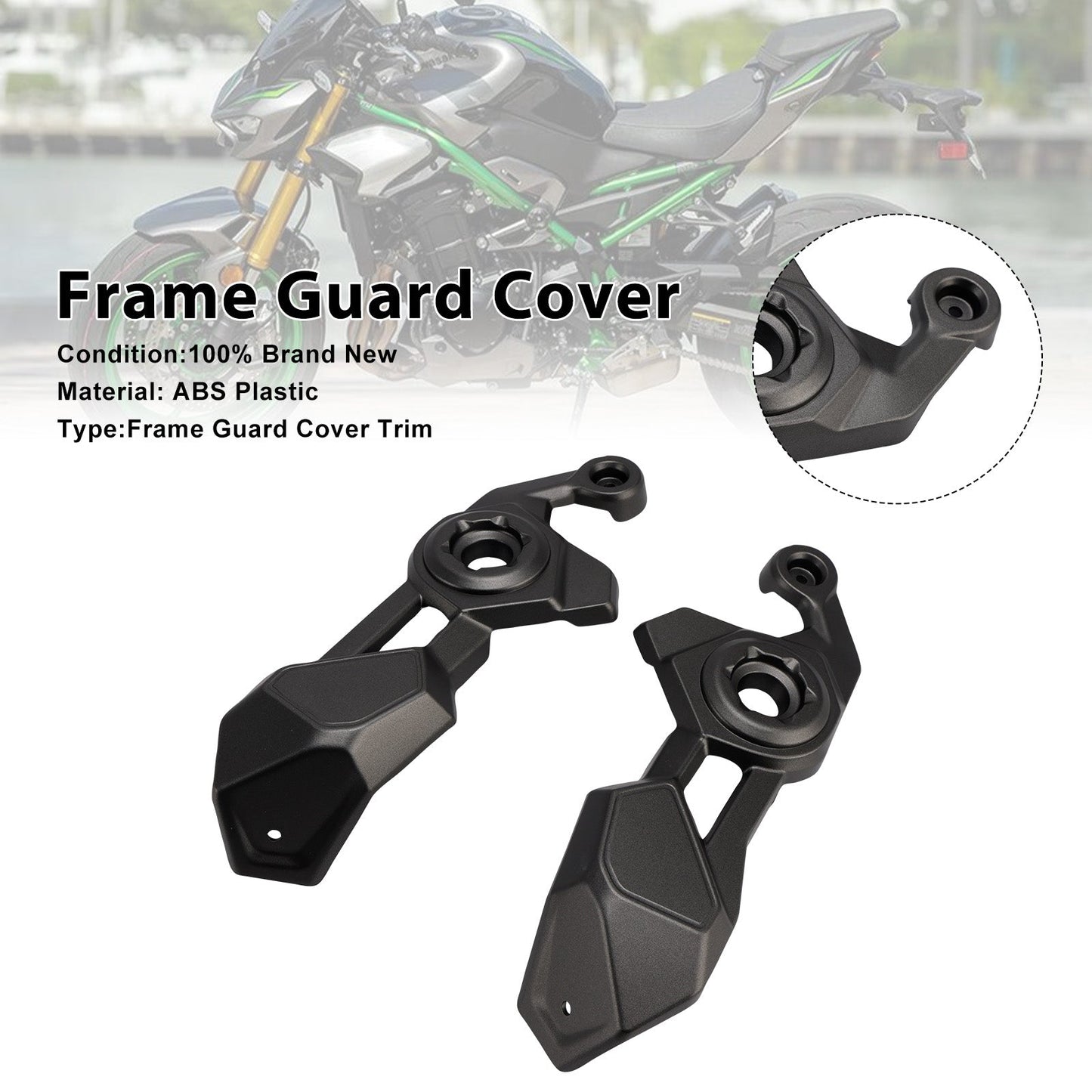 Frame Side Cover Panel Guard Fairing For Kawasaki Z900 2025-2026