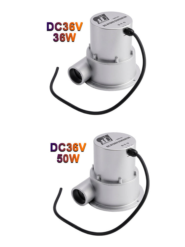 24V Water Flow Turbine Hydroelectric Generator DC36V 36W/50W AC Power Generation