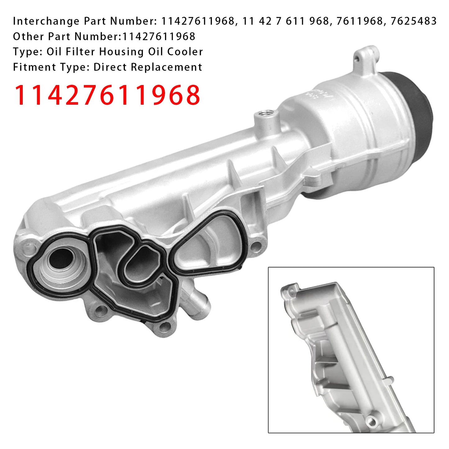 2011-2019 BMW F20 F30 F35 F80 Brand New Engine Oil Cooler 11427611968