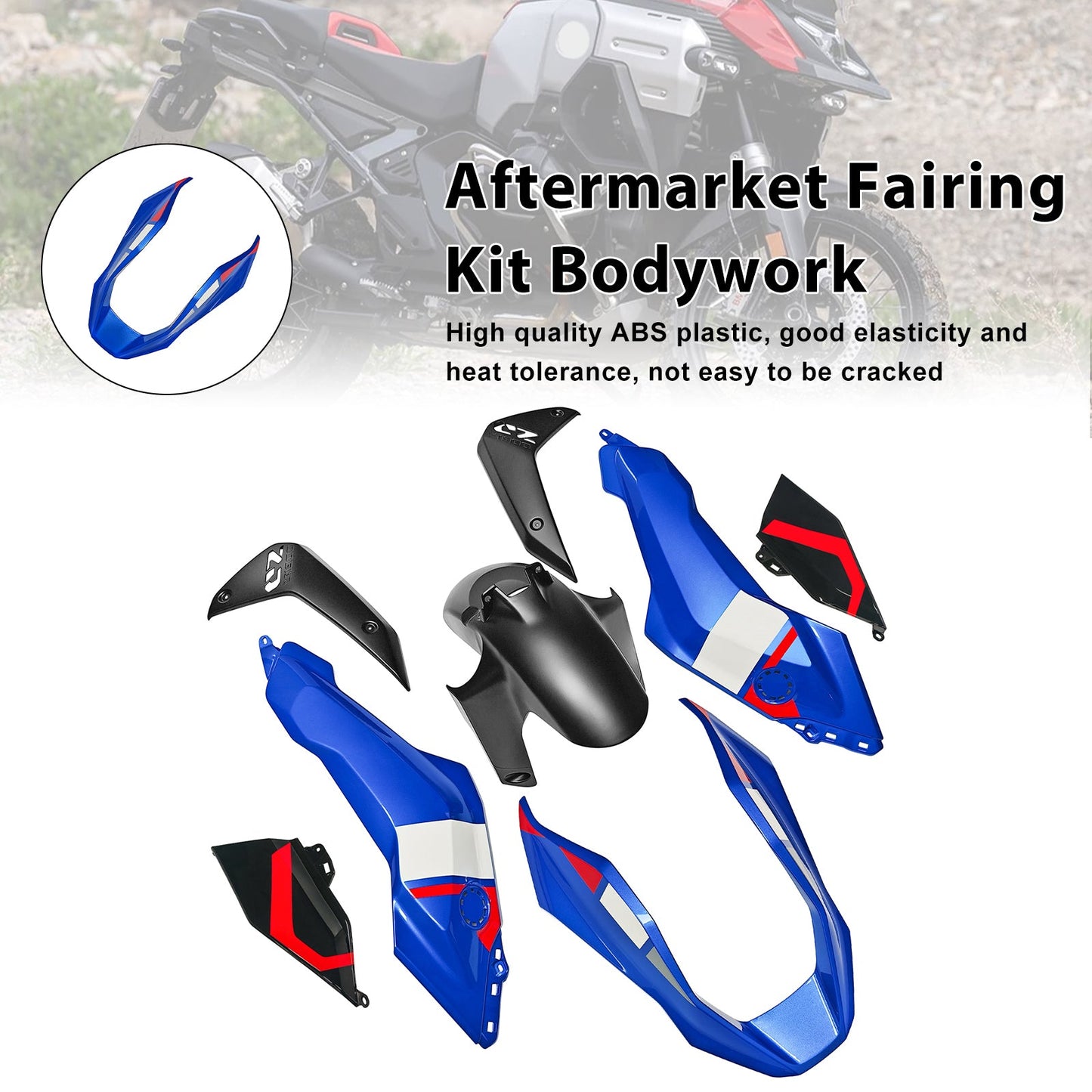 Injection ABS Plastic Bodywork Fairing Kit for BMW R1300GS 2024-2025 09#