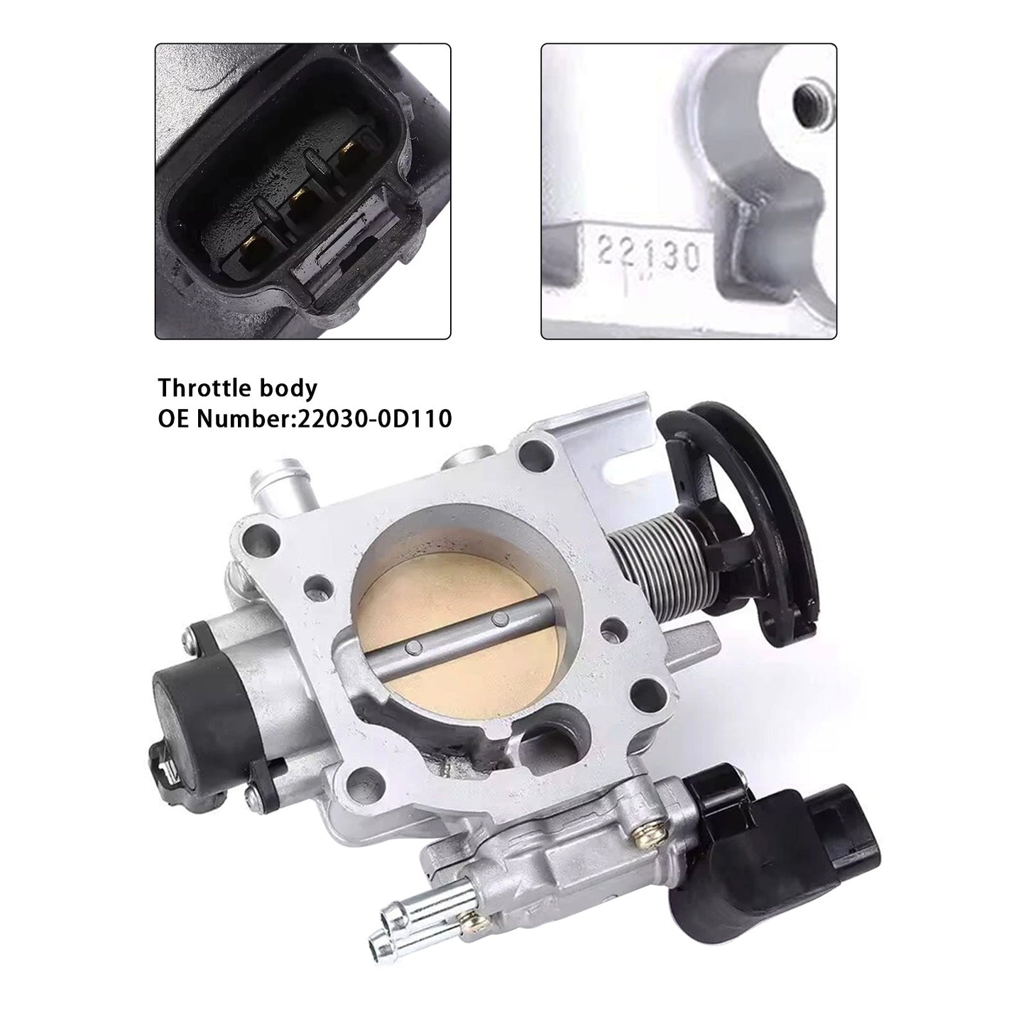 2004 Toyota Corolla M/T 2WD Hatchback XR Throttle Body Assembly 22030-0D110