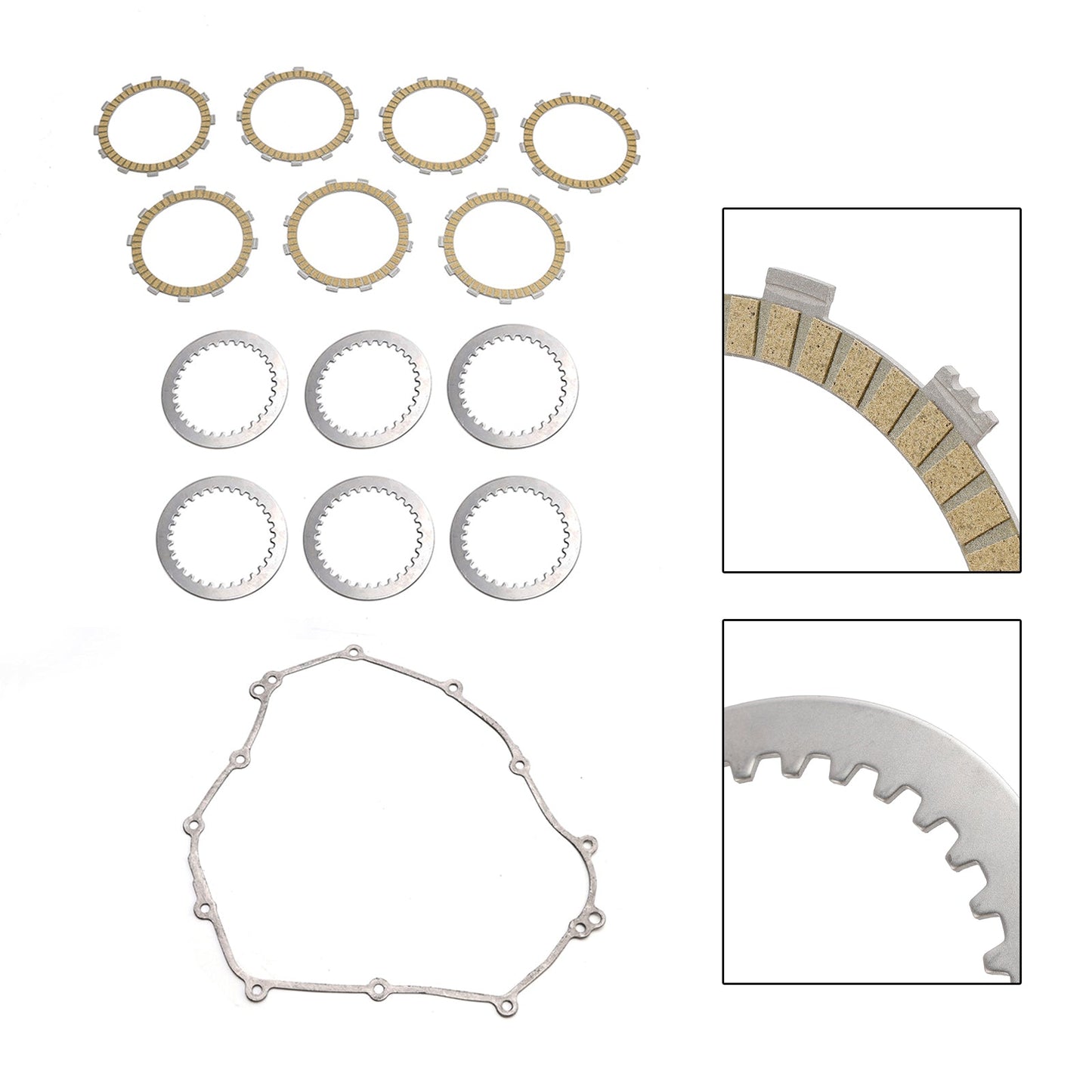 Clutch Friction Plates And Gasket Kit for Yamaha MT-07 XSR700 Tenere 700 16-24