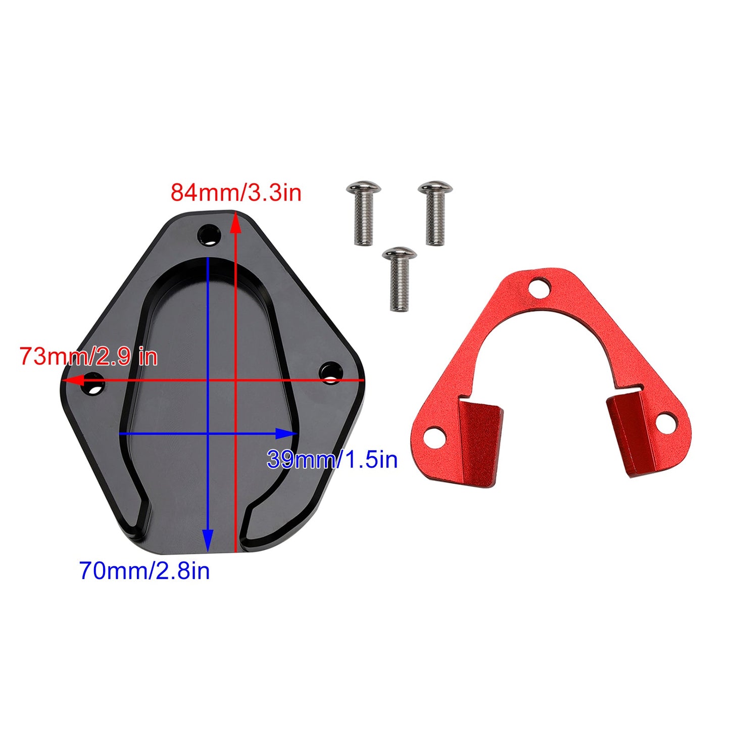 2021+ Tiger 850 Sport Kickstand Enlarge Plate Pad