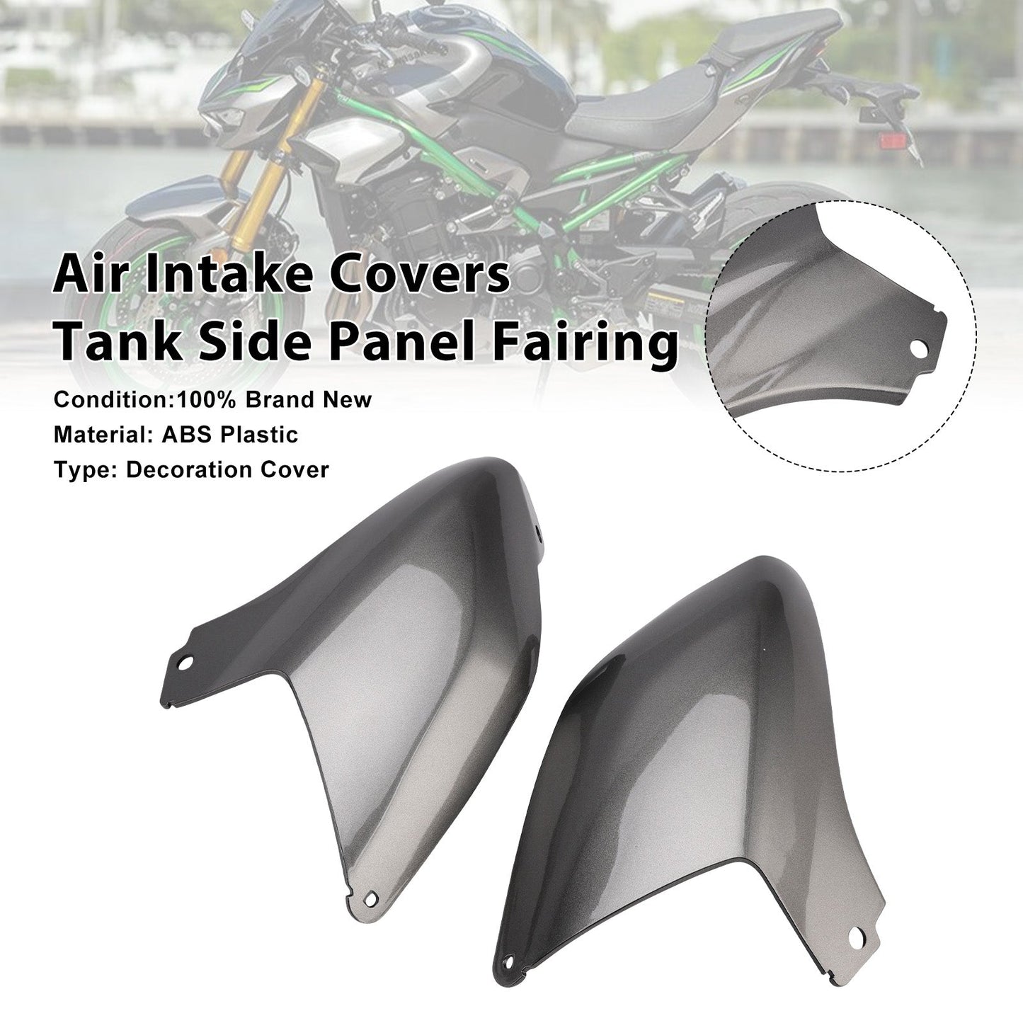 Air Intake Covers Tank Side Panel Fairing For Kawasaki Z900 2025-2026