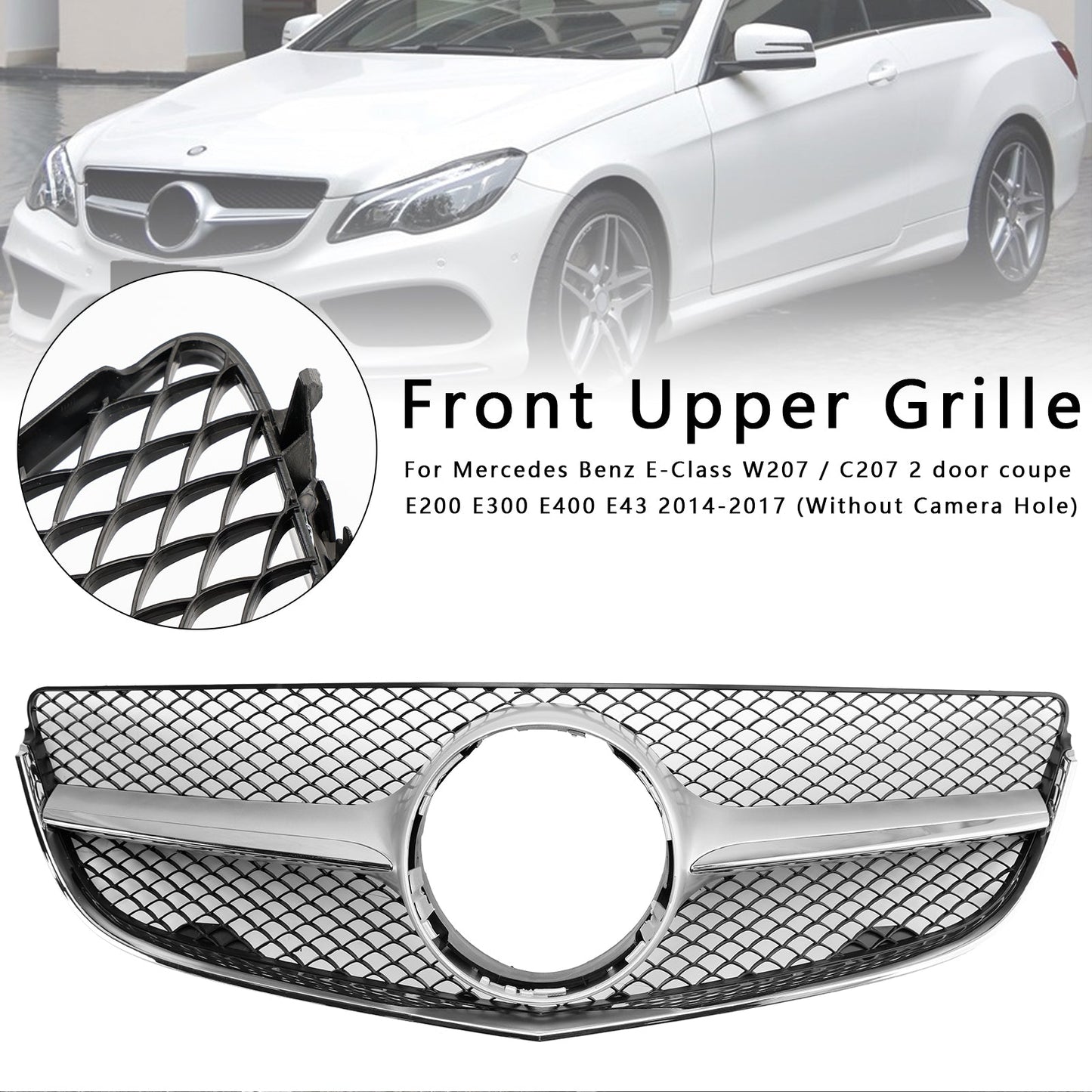 2014-2017 Mercedes Benz E-CLASS W207 Coupe Front Bumper Grill Grille