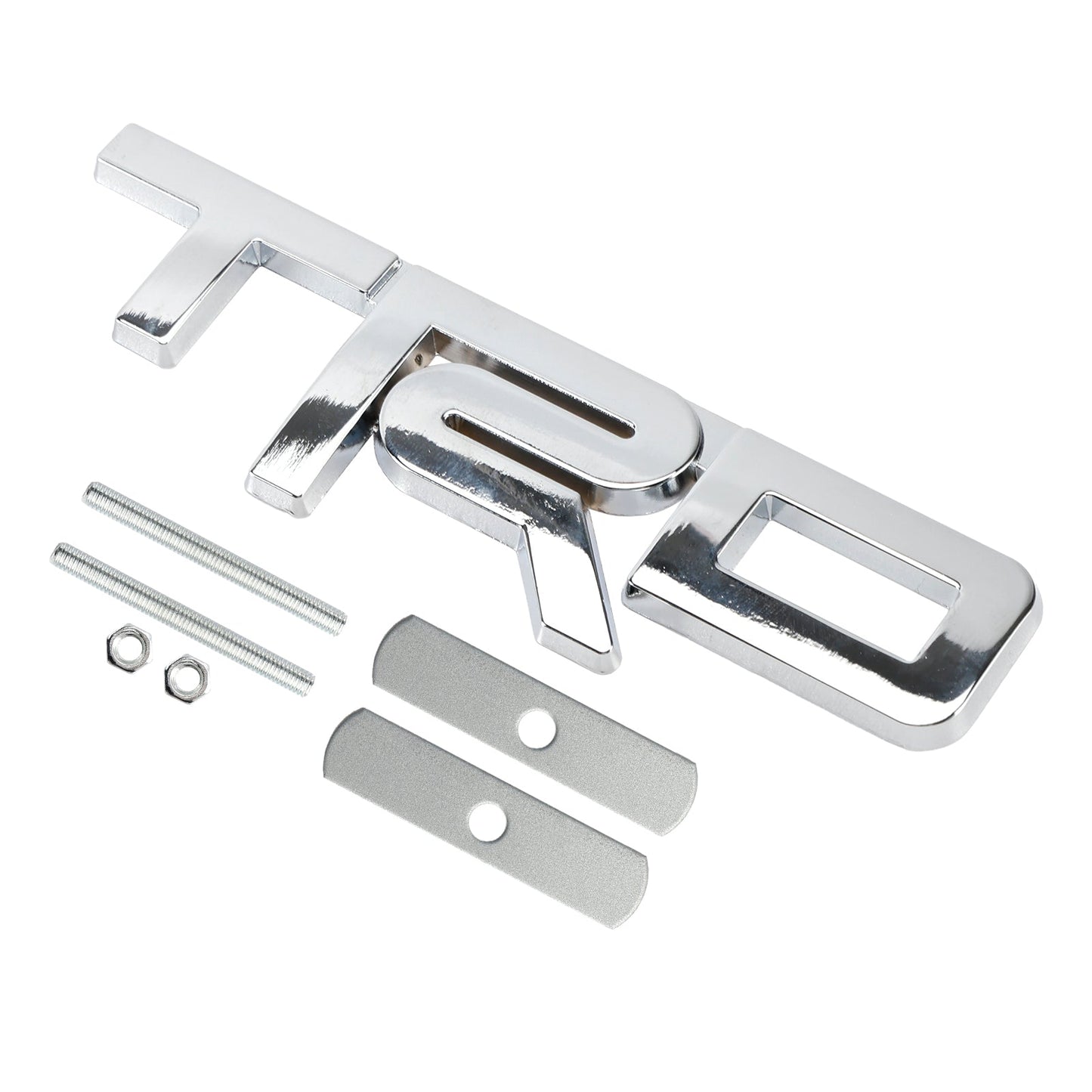 Silver TRD Grille Badge Emblem for Tacoma Tundra 4Runner