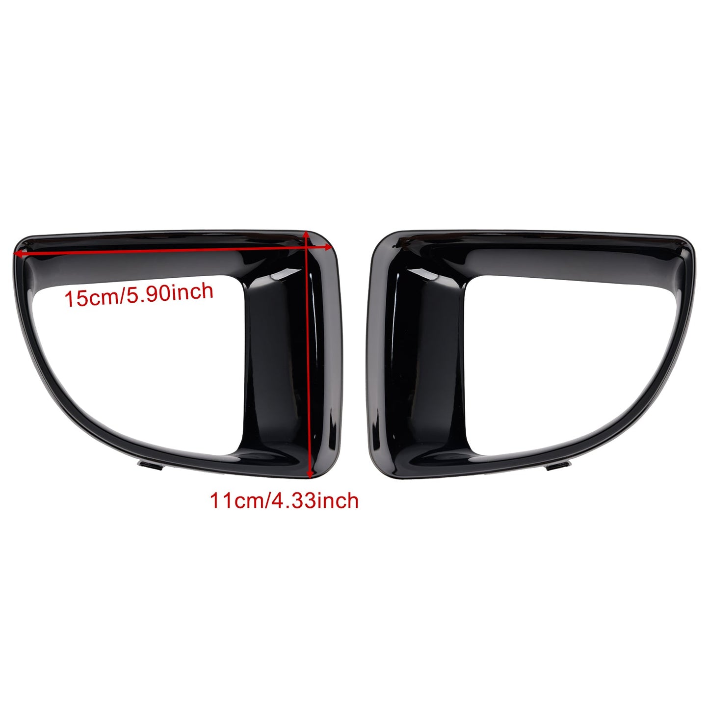 2010-2012.07 Mini Clubman R55 Gloss Black Front Air Duct Frame 51117255117 51117255119