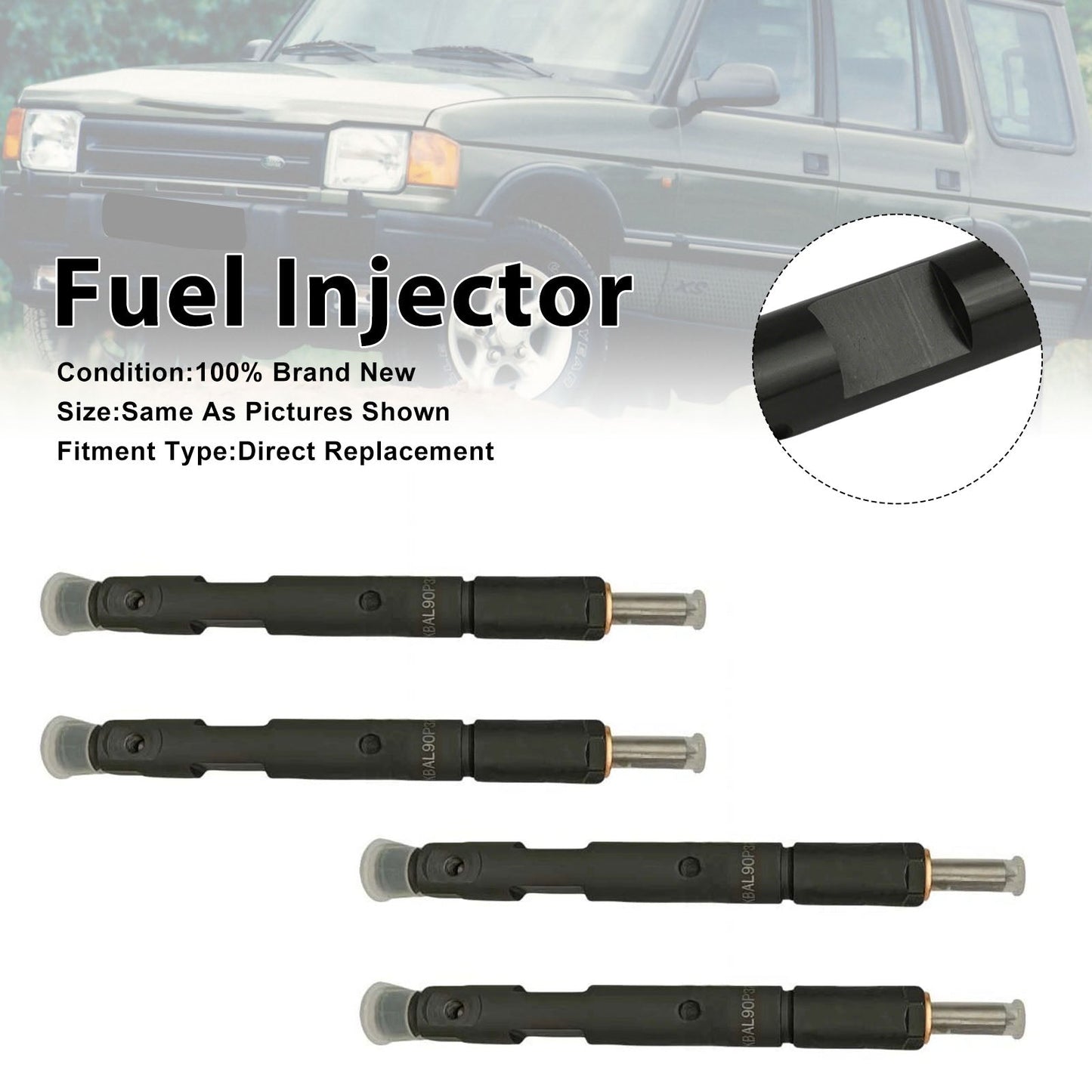 1994-1998 For Land Rover Defender 4PCS Fuel Injector KBAL90P37