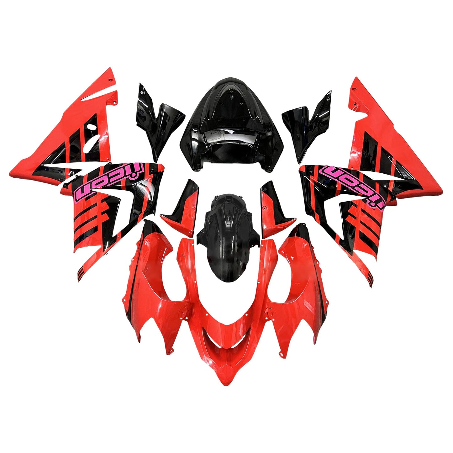 Injection Fairing Kit Bodywork Plastic ABS fit For Kawasaki ZX10R 2004-2005