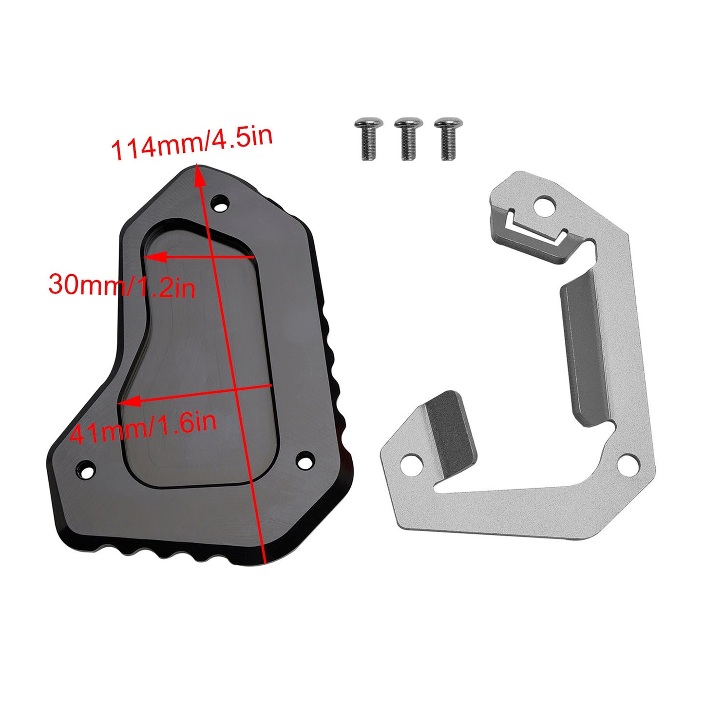 2012-2015 Tiger 1200 Explorer（V13VG) Kickstand Enlarge Plate Pad